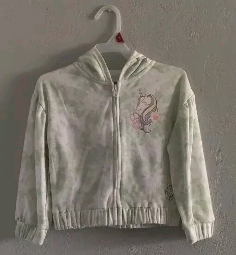 365 Kids Garanimals Girls Green Unicorn Hoodie Jacket Size 6 New With Tags - Picture 2 of 11