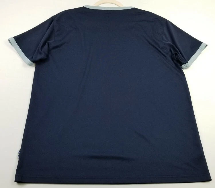 Urb. Connected T Shirt Mens 2XL XXL Blue Short Sleeves Ringer Tee Stretch Casual - Image 3 of 4