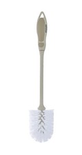 Toilet Bowl Brush Scrub with Comfort Grip Long Handle Beige, Durable, by Superio