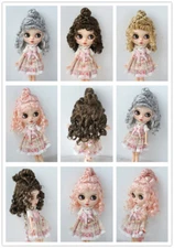 JD542 1/3 European Retro Banquet BJD Wigs SD Blythe 8-9inch 9-10inch Doll Hair