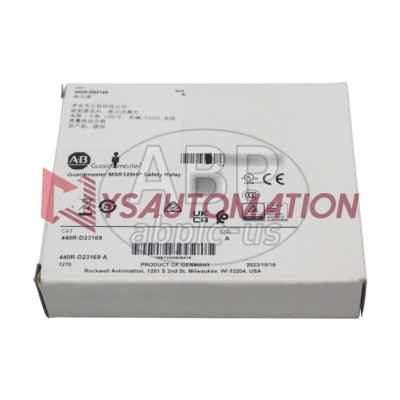 NEW ALLEN-BRADLEY 440R-D23169 MSR125HP SAFETY RELAY 115VAC 2NO GENUINE
