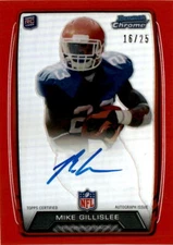 2013 Bowman #RCRA-MGI Mike Gillislee Auto Red /25 Miami Dolphins