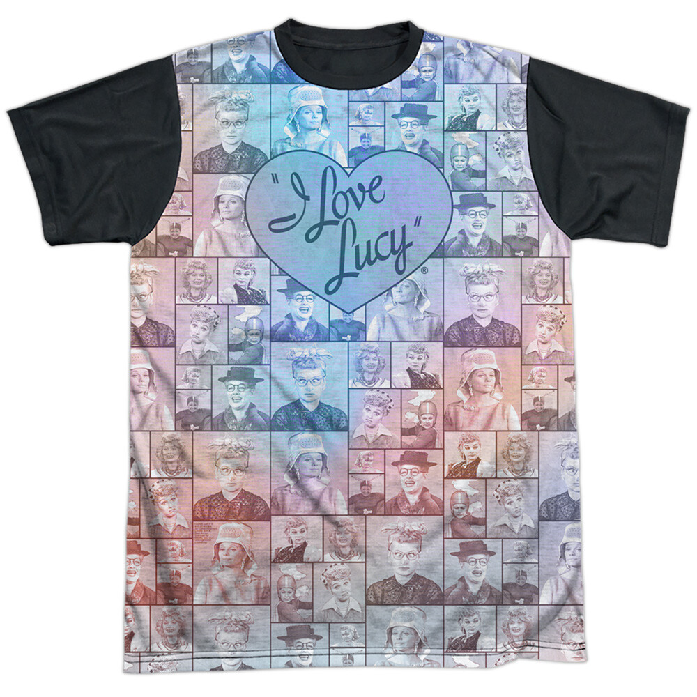I Love Lucy Many Moods Halloween Costume T-Shirt Black Back Sizes S-3XL