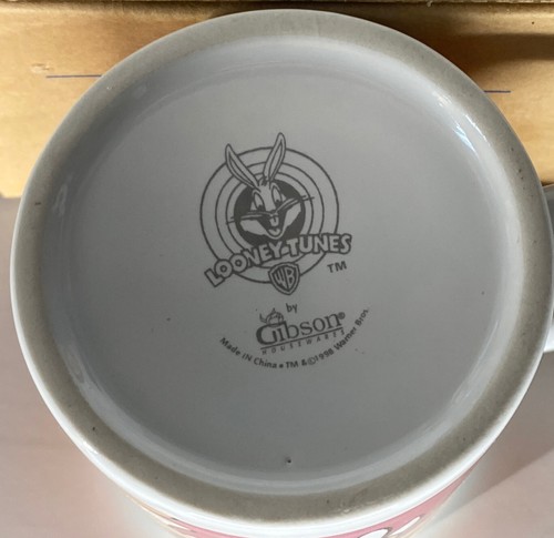 1998 Avon Looney Tunes Taz / Tasmanian Devil Coffee Mug Gibson Great Gift NOS - Picture 4 of 4