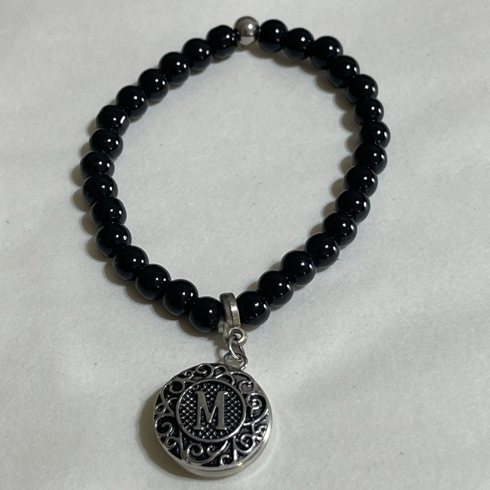 4 Monogramed "M" Bracelets Adjustable Bangle Stac… - image 3