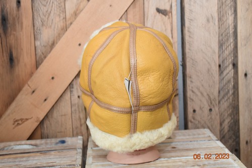 SOMBRERO DE INVIERNO DE PIEL DE OVEJA REAL HECHO A MANO PIEL DE OVEJA CUERO TRAMPERO - Imagen 17 de 33