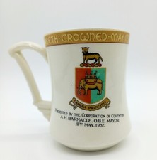 Antique Vintage  King George VI 1937 Mug Cup Rare Personal Inscription