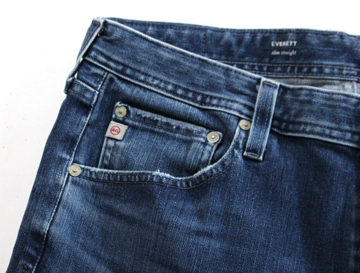 AG Adriano Goldschmied The Everett Slim Straight Mens Jeans 34 x