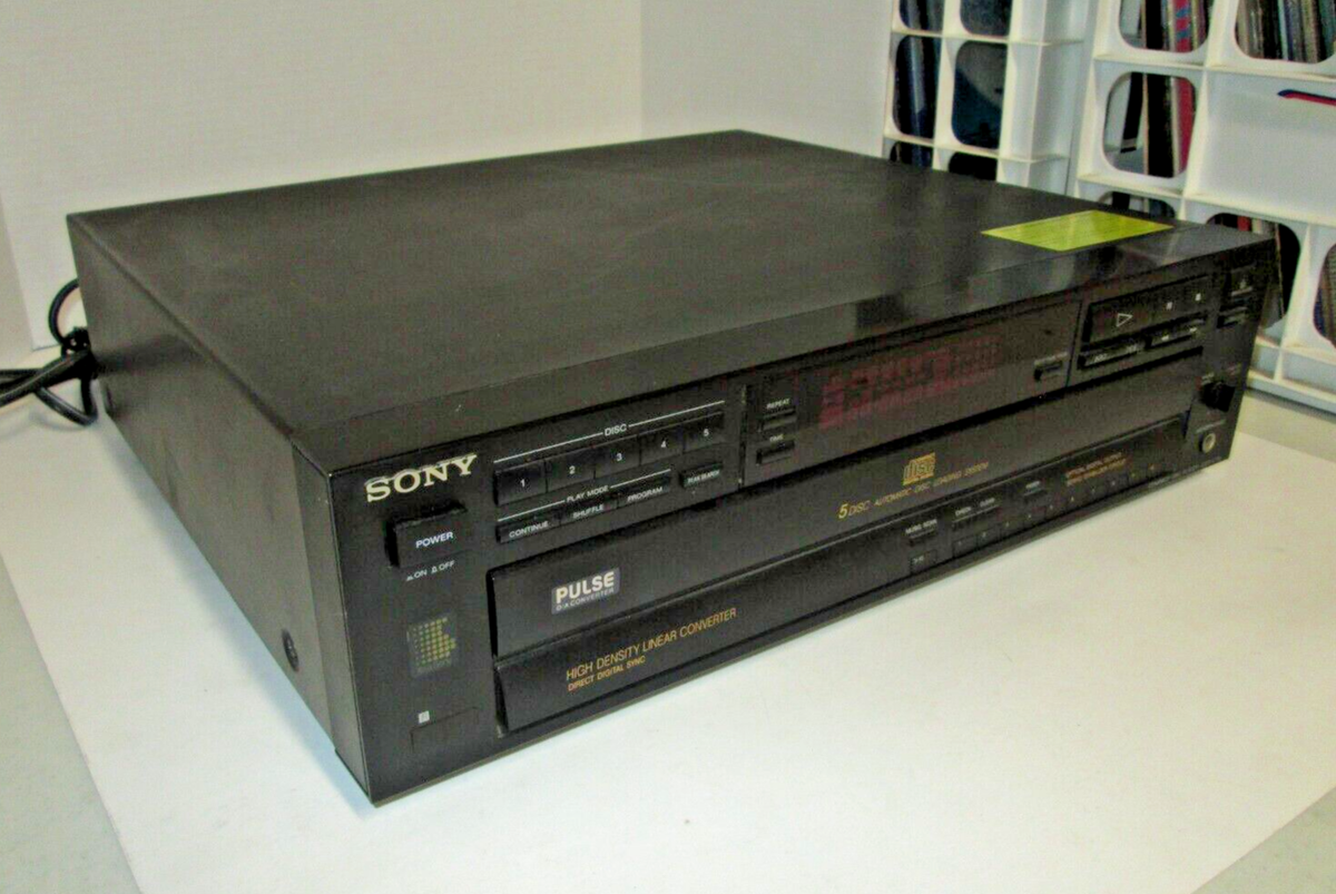 Sony Cdp-c515 5 CD Changer Carousel Player With Cables for sale