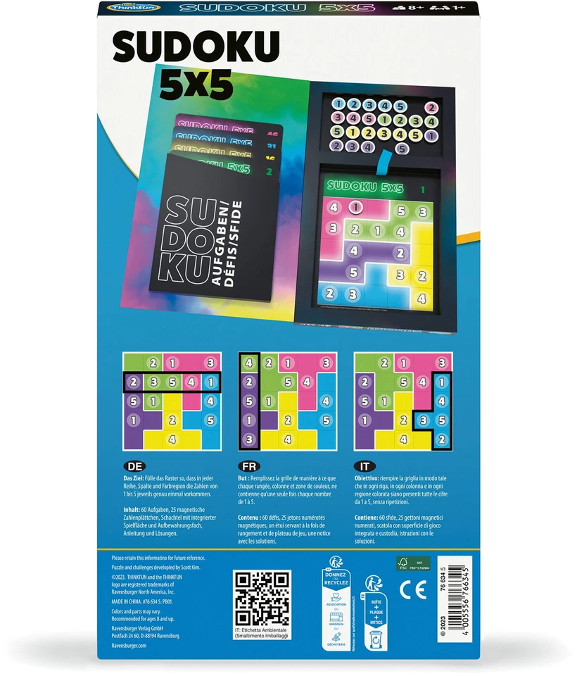 Thinkfun Familienspiel Logikspiel Sudoku 5x5 76634 - Bild 2 von 4