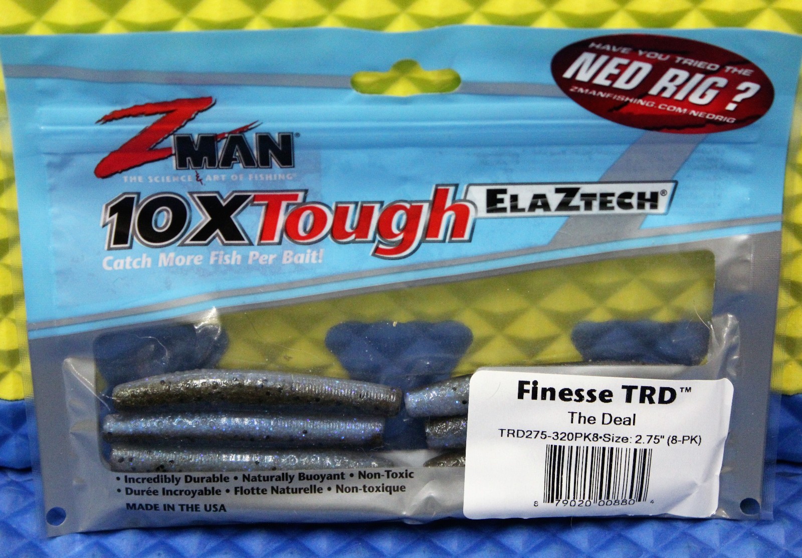 Esche Soft Bait Z-MAN 10XTough ElaZtech Punch CrawZ 4 Pollici, Confezione Da 6, Scegli Il Colore