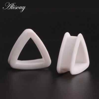 Ear Tunnels Triangle Tunnel Plugs Silicone Hollow Stretcher Piercing Body Plug