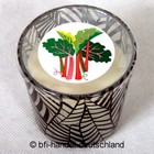 4 Stück IKEA Duftkerze im Glas MEDKÄMPE Duftnote Rhabarber / Vanille Glas NEU