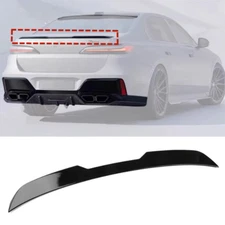 Black ABS For BMW 7 Series G70 M Tech 2024 Rear Trunk Spoiler Boot Lip Wing H