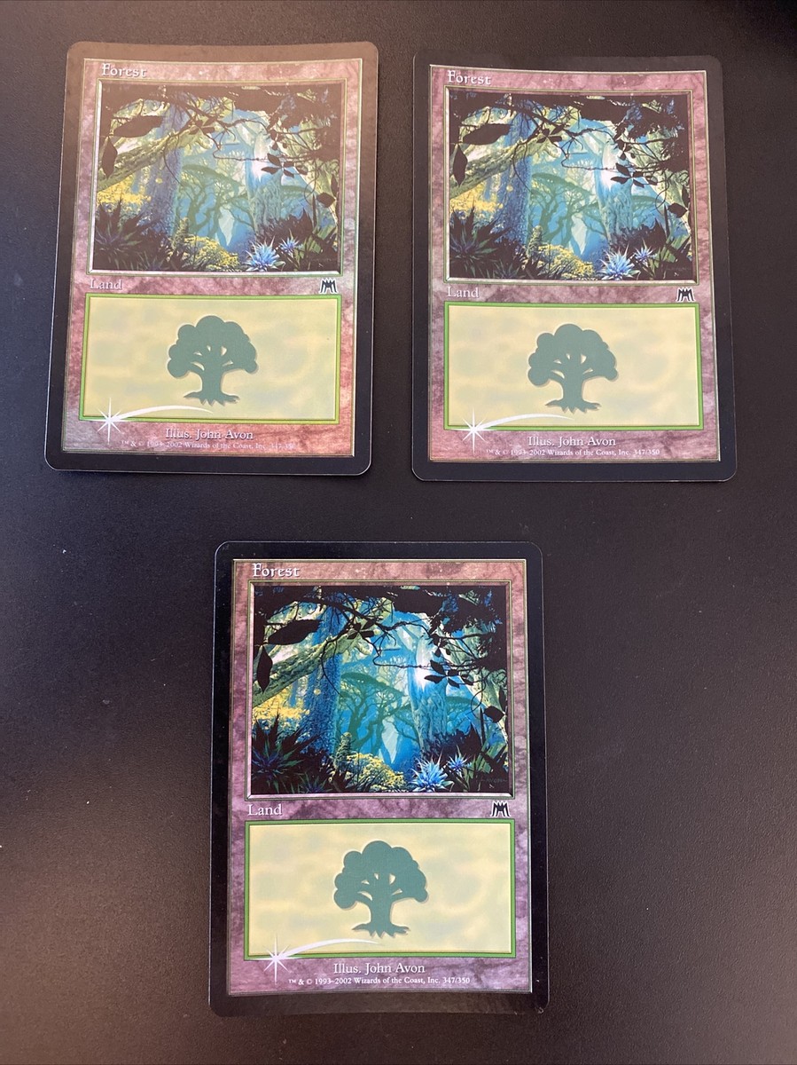 平地　４枚セット　john avon lotus land MTG ロータスランド】John Avon氏が描く美麗アート基本土地は