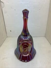 Fenton Christopher Columbus Ruby Red Carnival Glass BELL 1492-1992 America