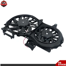 Radiator Condenser Cooling Fan Assembly Fit For Audi A4 Quattro & Audi A4 02-09