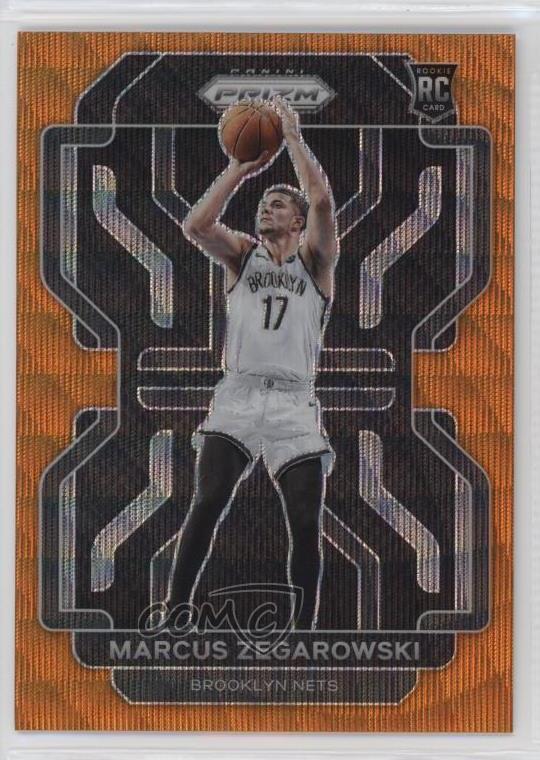 2021-22 Panini Prizm Orange Wave Prizm 32/60 Marcus Zegarowski #300 Rookie RC