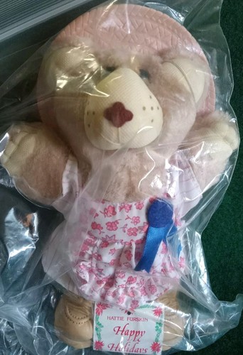 Wendy's 7" Hattie & Dudley Furskin Bears 1986 Plush - Picture 5 of 6