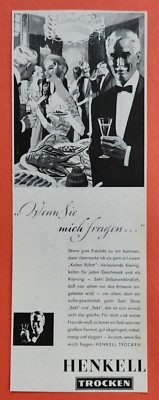 8. Henkell Dry Champagne Advertising Advertising 1960