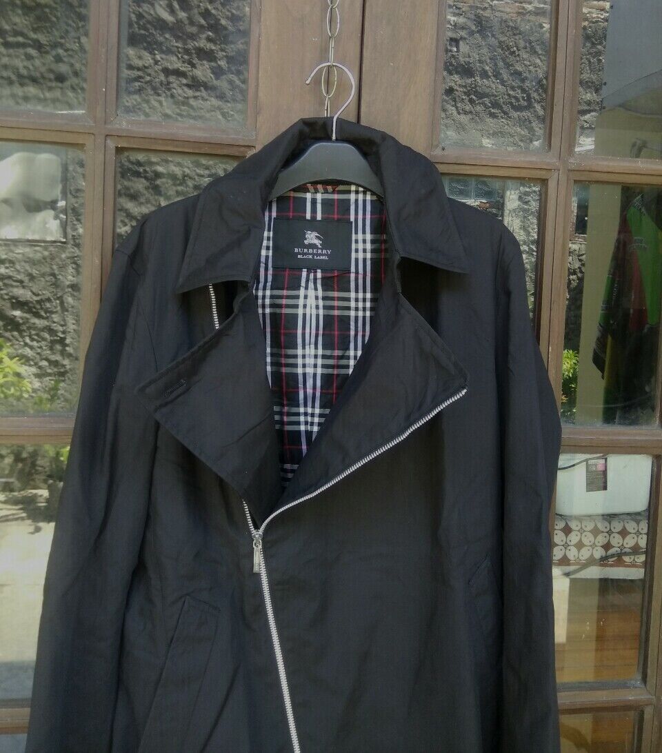 BURBERRY Black Label Nova Check Coat Cotton Jacket. Large size