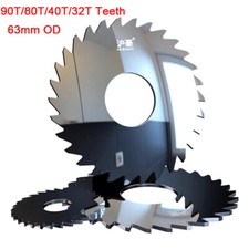 90T/80T/40T/32T Teeth Carbide Circular Slitting Saw Cutter Cutting Tool 63mm OD