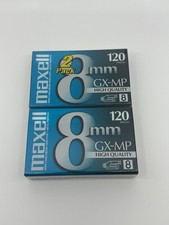 Maxell 8mm GX-MP 8 120 Blank 2 pack Sealed Camcorder Videotapes Tapes NEW SEALED