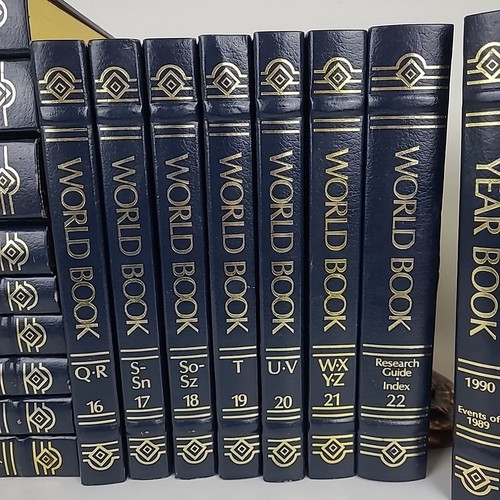 **KOMPLETTSATZ** 1988 The World Book Encyclopedia, Dictionary & Yearbook HC Blue - Bild 4 von 8