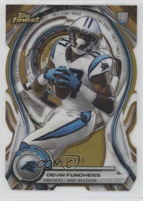 2015 Finest Atomic Rookie Die-Cuts Gold Refractor 17/199 Devin Funchess RC y0i