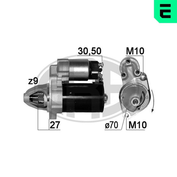 ERA Anlasser Starter 220667A FüR CL203 Klasse Sprinter W204 S204 Mercedes 12V-image