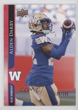2021 Upper Deck CFL Red 126/165 Alden Darby #193 z6b