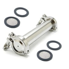 QiiMii 304 Stainless Steel Vacuum Chamber Tube, 6 Length (45g Weight)