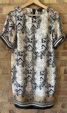 BNWT Dorothy Perkins Dress Size 12 38” Short Sleeve Snake Print