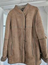 Sheepskin Ladies Coat Size 14 Good Condition