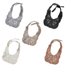 Triangular Shawl Wrap Hollow Out Crochet Floral Lace Korean Shawl Shoulder Wrap