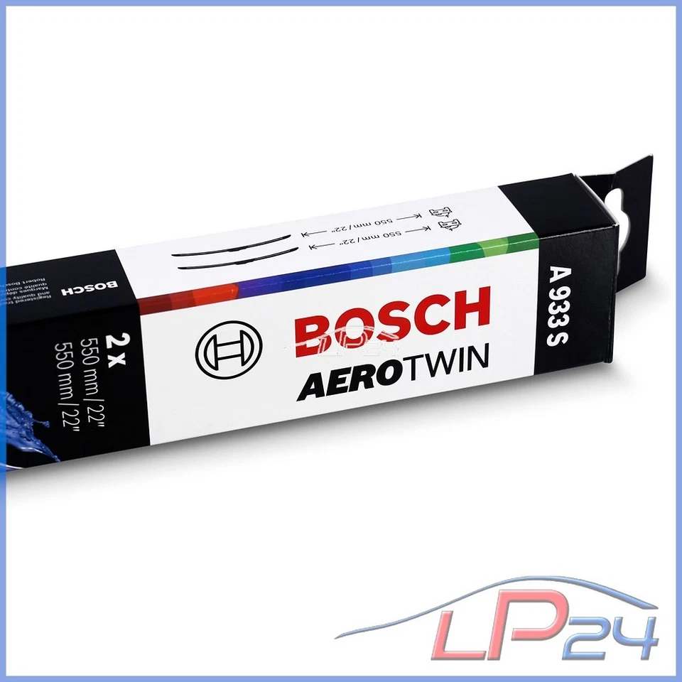 JEU BALAIS D'ESSUIE-GLACE BOSCH AEROTWIN A933S POUR MERCEDES BENZ CLASSE E W203 - Photo 2/4
