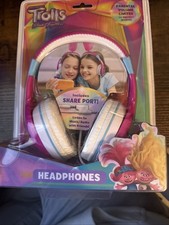 eKids DreamWorks Trolls Band Together Kids Wireless Headphones- New