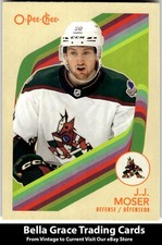 2023-24 O-Pee-Chee J.J. Moser #390 Arizona Coyotes Pee-Chee - Retro NHL Hockey