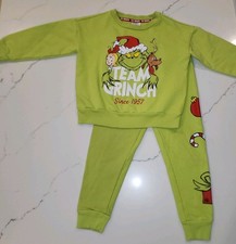 The Grinch Toddler Boys /Girls 2 Piece Sweatshirt Pants set- Size 4T