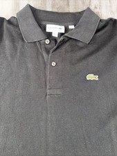 Lacoste Classic Fit Black Polo Men s Large
