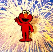 😍 Cute Sesame Street Elmo Full Figure Enamel Pin - Sesame Muppets Elmo Pin