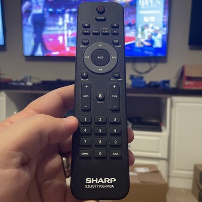 Sharp Audio System Remote OEM 92LY077706FM0A