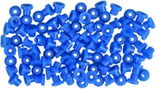 (Free Duty Tax) Healifty 100pcs Tattoo Grommets Rubber Tattoo Nipples for Ne