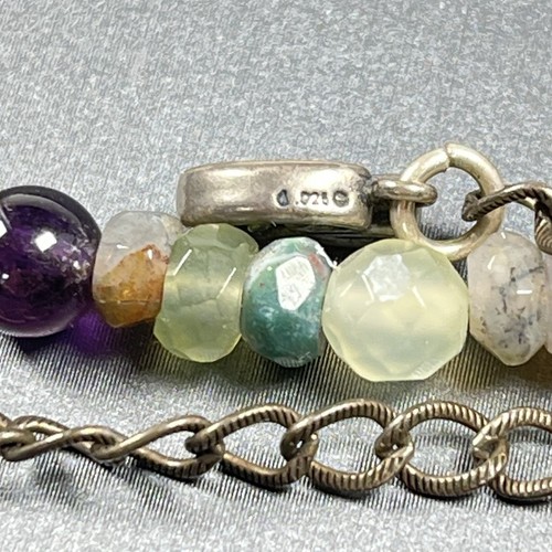 Carolyn Pollack Necklace Multicolor Stone Sterling Relios 36" Long Southwest - Picture 15 of 21