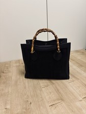 Gucci Vintage Bamboo Tote - Schwarz Wildleder