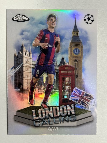 Gavi #LC-5 2023 Topps Chrome UEFA Club London Calling card