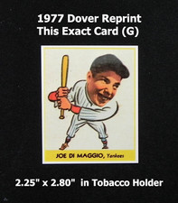 Joe DiMaggio 1977 Dover Reprint of Goudey Card #250 _ Exact Card (G)
