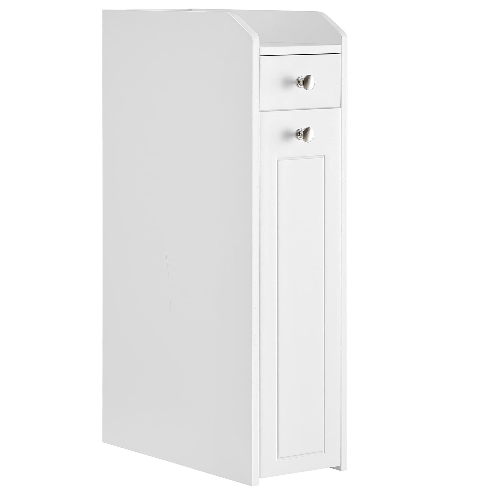 Slim Storage Cabinet, Narrow Storage Organizer with Slide Ou