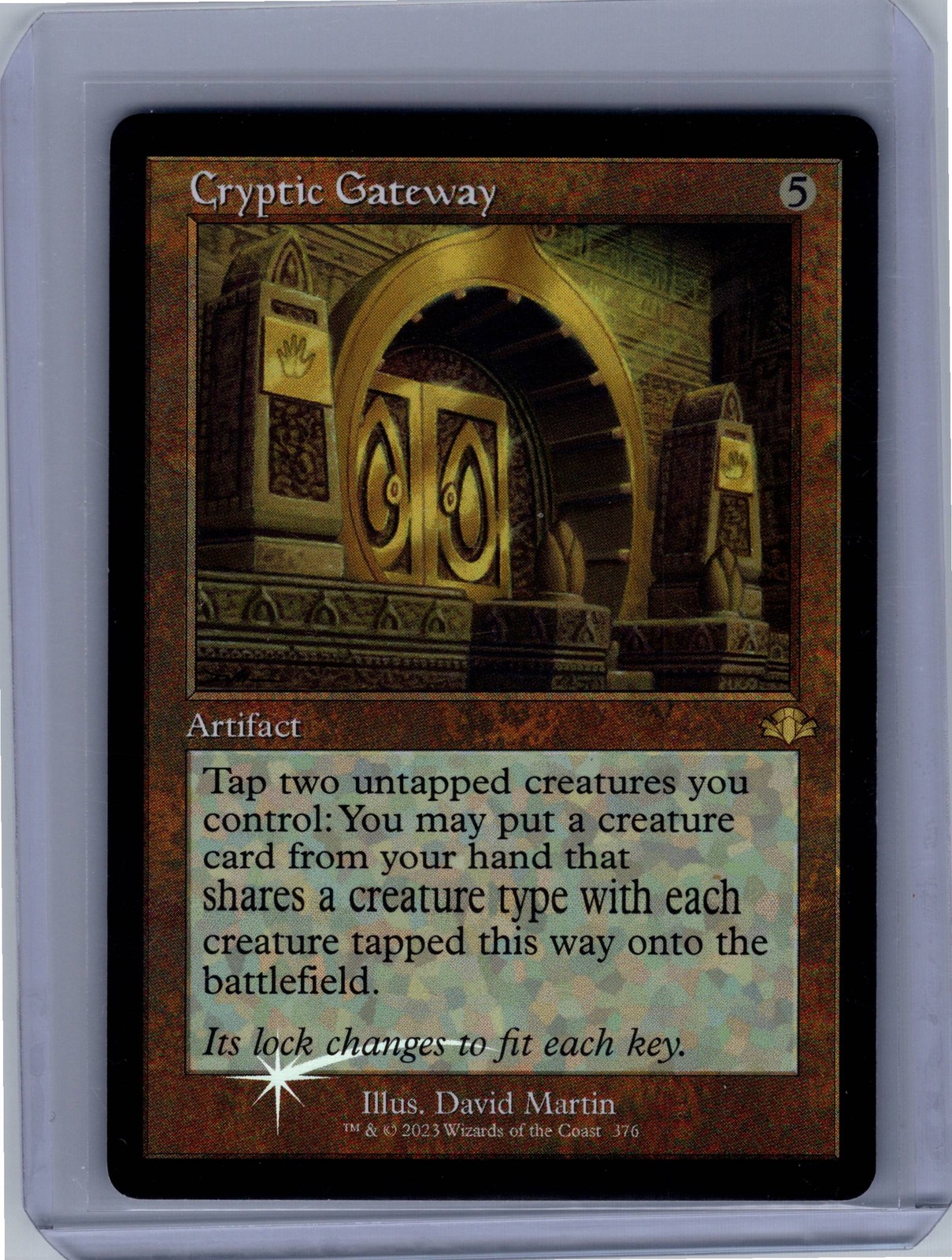 Cryptic Gateway Retro Frame Foil 376 Dominaria Remastered MTG LP