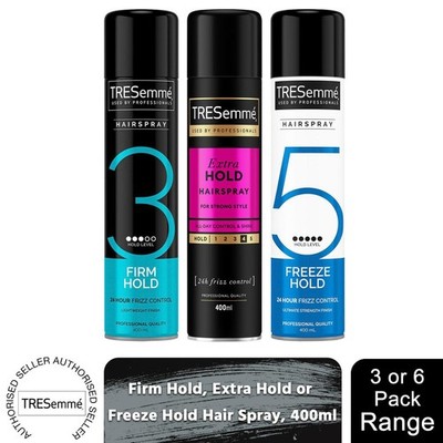 TRESemme 24 Stunden Frizz Control feines Haarspray, 3er oder 6er Pack, 400 ml